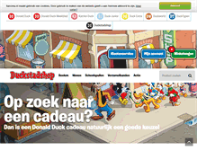 Tablet Screenshot of duckstadshop.donaldduck.nl